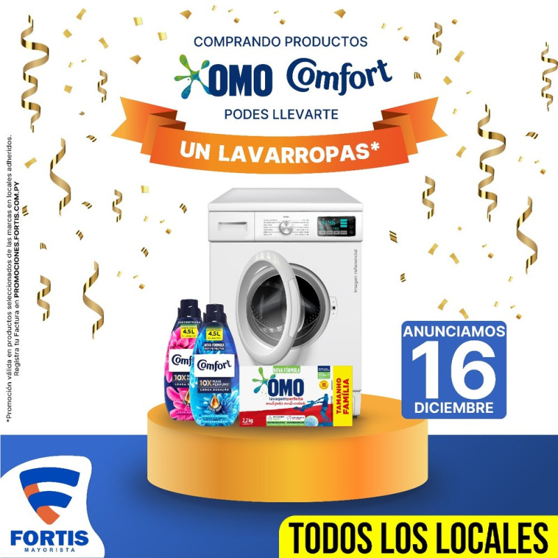 PROMOCIÓN “Fortis, Omo & Comfort te premian”