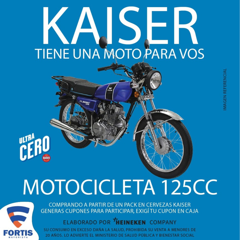 KAISER TIENE UNA MOTO PARA VOS